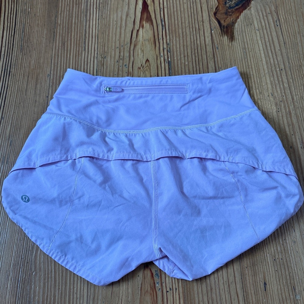 Lululemon Speed Up High Rise Shorts Women Purple Athletic Running SIZE 2 - Picture 4 of 6